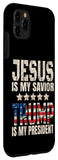 iPhone 11 Pro Max Trump phone case Jesus Is My Savior Trump Is My President Case