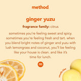 Method Hardwood Floor Cleaner Squirt + Mop Bottle, Ginger Yuzu, For Sealed Hardwood and Laminate Floors, 25 Fl Oz (Pack of 6)