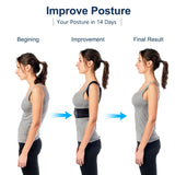 Mercase Posture Corrector for Men and Women, Back Brace Posture Corrector for Shoulders,Hunchback Scoliosis Correction, Adjustable and Comfortable Back Support, Large(32-39 inches)