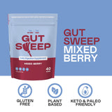 Gut Sweep - Daily Digestion Supplement - Psyllium Husk Fiber - Supports Appetite Control - Gluten Free & Plant Based - Keto & Paleo Friendly - 40 Servings - Mixed Berry