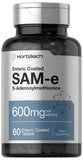 Horbäach SAM-e Supplement 600mg | 60 Tablets | S-Adenosylmethionine | Vegetarian Formula | Non-GMO, Gluten Free