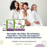 Organyc – 100% Organic Cotton Light Incontinence Pads for Bladder Leaks, FSA/HSA Eligible, Moderate Flow, 80 Count (4 Pack)…