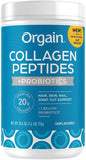 Or-gain Collagen Peptides + Probiotics, Unflavored, 1.6 lbs |34 Servings | 20g Grass-Fed Collagen Peptides