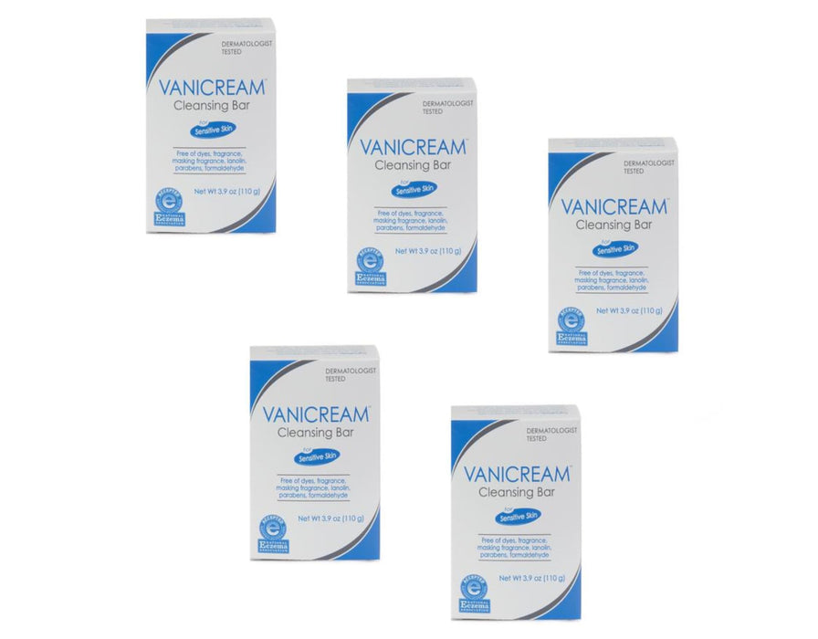 Pharmaceutical Specialties Vanicream Cleansing Bar 3.9 oz (Pack of 5)