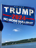 ERT Donald Trump 2024 Flag Double Sided 3 Ply 3X5 Foot No More Bullshit Keep America Great Flag President Flags with Brass Grommets MAGA