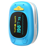 Children Fingertip Pulse Oximeter Blood Oxygen Saturation Monitor for Child Kids Portable Oxygen Monitor with OLED Screen Included 2AAA Batteries
