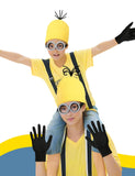 Hizhogqul Halloween Adult Costume Accessories with Hat Goggles Gloves Funny Costume Cosplay (6PCS), Yellow