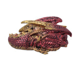 Nemesis Now Aaden Red and Golden Resting Dragon Figurine, 10.2cm, U5289S0