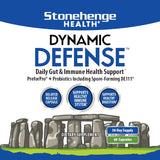 Stonehenge Health Dynamic Defense - Probiotic & Prebiotic Booster with PreforPro - Improves & Promotes Healthy Gut & Immune System Health