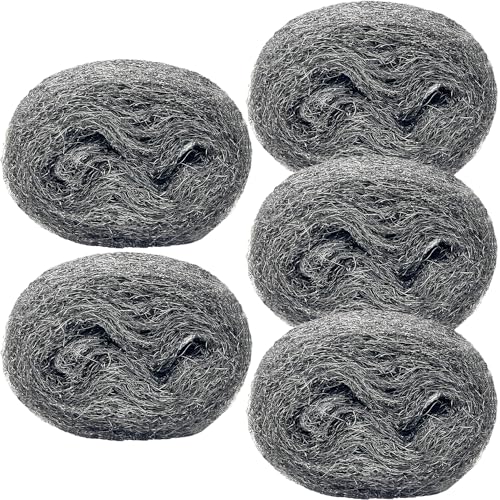 5PACK Steel Wool Fill Fabric DIY Kit for Mice Control, 13 Feet Coarse Wire Hardware Cloth, Mouse Gap Blocker Hole Filler for Block Holes, Wall Cracks, Pipeline, Siding, Vents in Garden House Garage