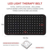 LOVTRAVEL New 660nm LED Red Light and 850nm Near Infrared Light Therapy Devices Large Pads Wearable Wrap for Pain