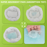 Fengle Super Absorbent Commode Pads, 120 Pack Bedside Commode Pads for Portable Commode Liners Disposable, Bedside Chair, Leak Proof and Odor Free, Easy for Seniors & Disabled or Camping