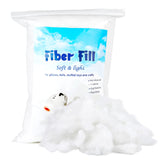 Jmuiiu 150g Polyester Fill, Premium Polyester Fiberfill, Recycled Polyester Fiber, High Resilience Stuffing Fluff Fiberfill for Pillow Filling, Christmas Dolls DIY, and Home Decors Projects