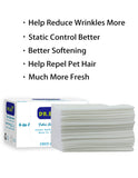 DR.EASY Dryer Sheets Plant Based Formula 1008 Ct Fabric Softener sheets for Laundry Free & Clear Essential Oil Scented No Artificial Fragrances No Dyes Reduce Static & Wrinkles Help Repel Pet Hair