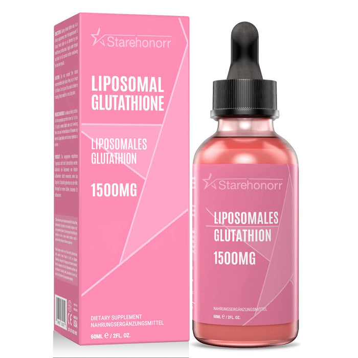 Starehonorr Liposomal Glutathione Liquid 1500 mg, Reduced Glutathione, 2.02 oz