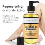 Cosmetasa Massage Oil Cellulite, Sore Muscle, Lavender, Relaxation Massage Oils