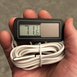 Digital Panel Thermometer, Solar Powered. External Probe on 6-ft Cable. Easy-Read LCD. -50 to 188 °F. Accurately Monitor Temperature in Coolers, Freezers, Incubators, Reptile Enclosures and More.