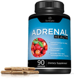 Premium Adrenal Support Supplement - Adrenal Formula for Energy, Adrenal Health & Mood – Adrenal Complex Includes Ashwagandha, L-Tyrosine, Holy Basil & Acerola –90 Capsules