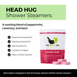 Head Hug Shower Steamers Aromatherapy for Soothing Relief, Self Care Spa Gift for Women, Men, Teacher, Luxury Handmade Shower Bath Bombs with Essential Oils, Birthday Gift, Gift for Her