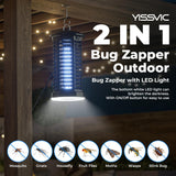 YISSVIC Bug Zapper Outdoor Indoor Waterproof Electric Mosquito Zapper Effective 4200V for Home Patio Office Courtyard