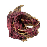 Nemesis Now Aaden Red and Golden Resting Dragon Figurine, 10.2cm, U5289S0