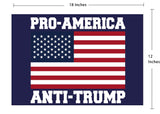 Vrogadso Anti Trump Yard Signs 2024 Yard Sign Pro-Biden Anti-Trump Sign Lawn Biden Trump Yard Sign with Yard Stake 12''x18'' Large