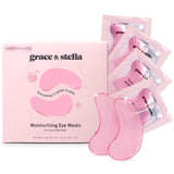 grace & stella Award Winning Under Eye Mask (Pink, 48 Pairs) Reduce Dark Circles, Puffy Eyes, Undereye Bags - Gel Under Eye Patches - Mothers Mothers Day Gifts from Daughter Day Gifts from Daughter