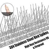 10 Packs Bird Spikes, Bird Deterrent Devices Outside, Bird Repellent, Pigeon Spikes Bird Strips for Pigeons Birds Crow Cat, Woodpecker Deterrent to Keep Birds Away