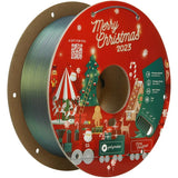 Polymaker PLA Filament 1.75mm Limited Edition 2023 Christmas Bundle, 3x1kg Silk PLA 3D Printer Filament, Print Some Christmas Gifts and Decorations (Velvet Red, Comet’s Green, Champagne Gold)