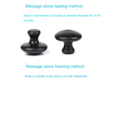 Windfulogo 2 Pcs Mushroom Shaped Massage Stones Natural Bian Stone Hot Rock for Spa Massage