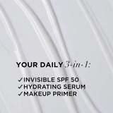 IT Cosmetics Hello Sunshine Invisible Sunscreen for Face SPF 50 - Sunscreen, Hydrating Serum & Makeup Primer - 1% Pro-Vitamin B5 & Hyaluronic Acid - HSA/FSA Eligible - No White Cast - 1.69 fl oz