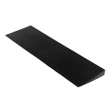 CINNYE 1.8'' Rise Solid Rubber Wheelchair Ramp,Threshold Ramp Used for Thresholds,Doorways and Bathroom (High:1.8 Inch(Pack of 1)) Black