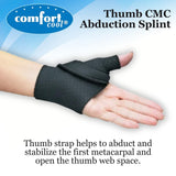 Comfort Cool Thumb CMC Abduction Splint, Medium, Left, Black