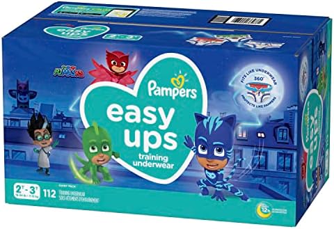 Pampers Easy Ups Training Pants Boys and Girls, 2T-3T (Size 4), 112 Count, Giant Pack