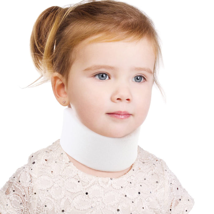 HKJD Kids Neck Brace for Neck Pain and Support, Soft Foam Cervical Collar Adjustable Youth Neck Support for Childrens Whiplash and Childs Torticollis Neck Stabilizer