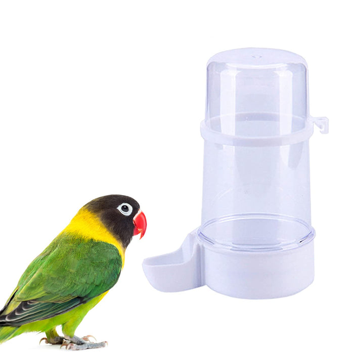 Pet Bird Water Feeder, 13.5 Oz Parrot Water Dispenser, Bird Cage Suspended Automatic Water Dispenser for Parakeet Budgie Lovebirds Cockatiel (1PCS)