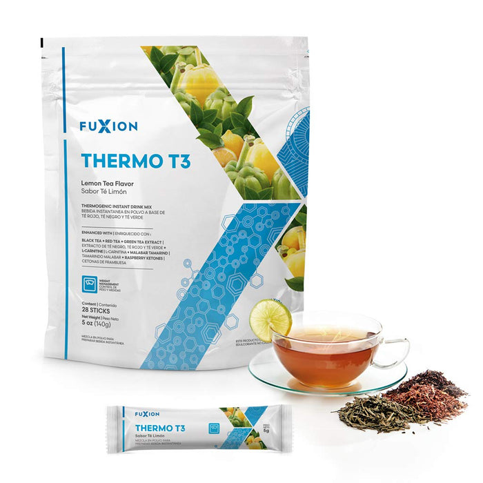 FuXion Thermo T3,Delicious Lemon Tea Flavor(Thermo TT3, 28 Sachets)