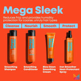 Matrix Mega Sleek Conditioner | Controls Frizz Leaving Hair Smooth & Shiny | With Shea Butter | For Dry, Damaged Hair | Salon Professional Conditioner | Packaging May Vary | 10.1 Fl. Oz. | Vegan