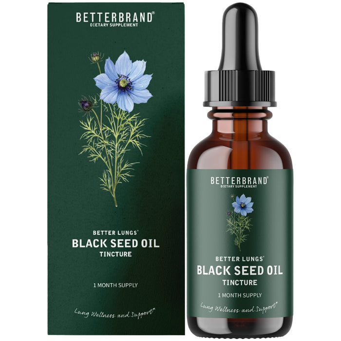 Betterbrand BetterLungs Black Seed Oil Tincture 60ml Liquid Formula