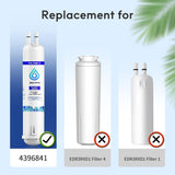 BELVITA Water Filter Compatible with EDR3RXD1, 4396841, 4396710, Filter 3, 46-9083,46-9030, 9030, 9083 Refrigerator Water Filter (3 Pack)