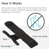 BraceAbility Toe Walking Braces for Kids - Patented Pediatric Foot Supports To Prevent Tip Toe Walking, Cerebral Palsy Equipment, Autism, ADHD, Aspergers, Youth Neurological Disorders (Small)