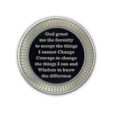 Grateful I'm Alive Sobriety Chip | 3D Sculpted Affirmation AA Coin (Silver)