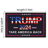 Trump 2024 Flag, 3x5 Feet Trump Flag Take America Back & Trump 2024 The Rules Have Changed,Trump Flag with Brass Buttonhole 100D Polyester Yarn UV protection Fade Resistant for Indoor Outdoor