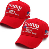 Trump Hat 2024, MAGA Hat, 2 Pack Make America Great Again Hat, Trump Merchandise, 45 47 Hat, Donald Trump Hats for Men Women 2024, Campaign Hat Trump Cap Red