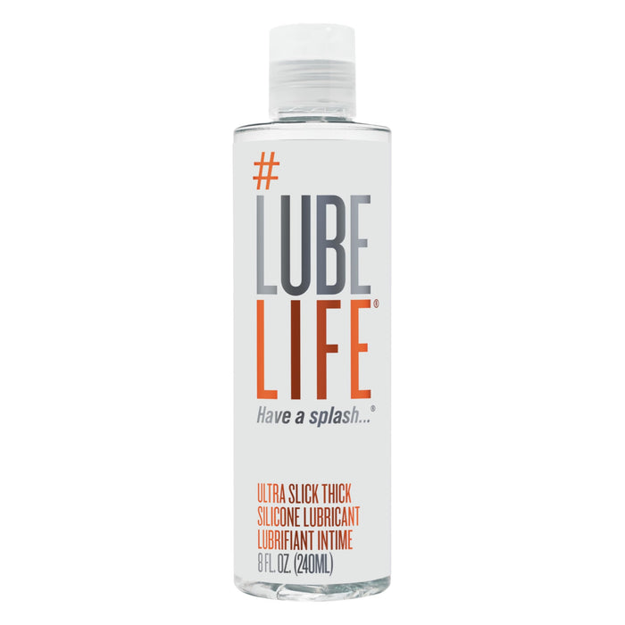 #LubeLife Ultra Thick Slick Silicone-Based Lubricant, Water Resistant, Thick Silicone Lube for Men, Women and Couples, 8 Fl Oz