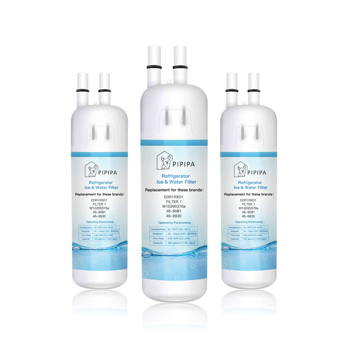 PIPIPA EDR1RXD1 W10295370A Water Caps Replacement Part Compatible with FiIter 1, W10295370,P4RFWB,P8RFWB2L,46-9930,46-9081 (3 Packs)