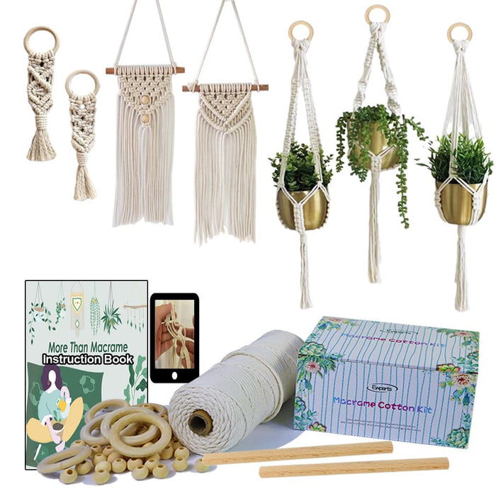 Easy Macrame Kits for Adults Beginners with Instruction Book