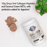 Garden of Life Grass Fed Collagen Creamer Powder - Chocolate, 12 Servings, Collagen Powder for Coffee Energy Beauty Joints, Collagen Peptides Powder, Coconut MCTs, Keto Collagen Protein Supplements