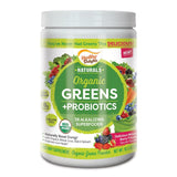 Healthy Delights Naturals - Organic Greens Plus Probiotics Powder - Naturally Boost Energy - USDA Organic - Delicious Berry Flavored - 30 Servings