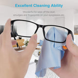 Mcyye 8 PCS Microfiber Cleaning Cloth for Glasses (6"x7"), Premium Eyeglass Cleaning Cloth, Lens Wipes Cloth for Electronics, Glasses, TV Screen, Cell Phone and Laptop, Cleaning the Screens Works Well